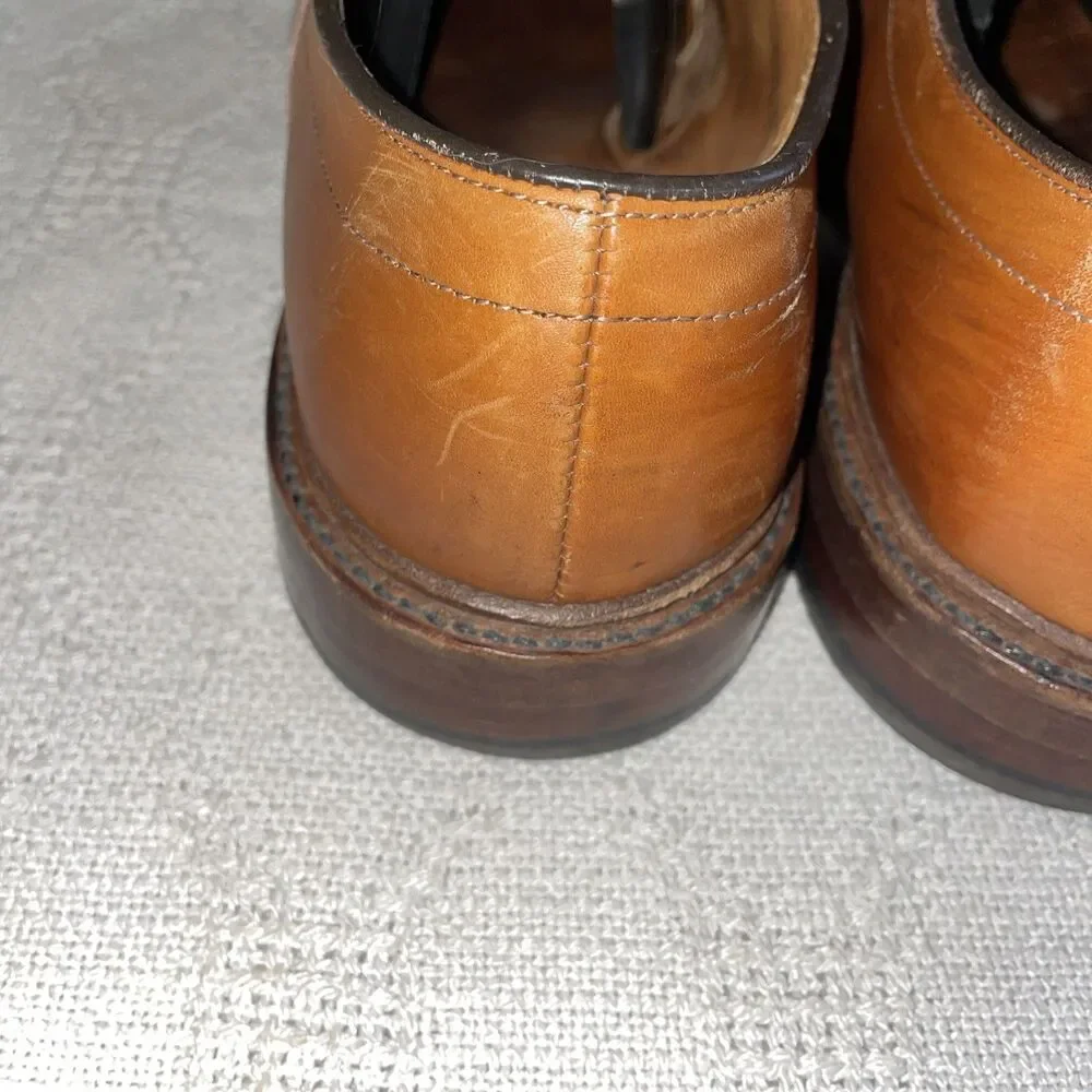 Allen Edmonds Hillcrest Men’s Casual Oxfords Size 9.5 D Brown Leather Going Out